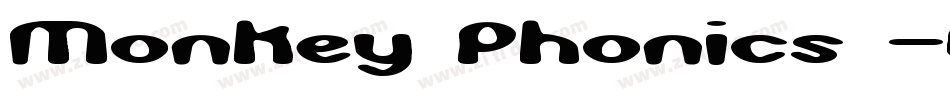 Monkey Phonics -BRK-1字体转换